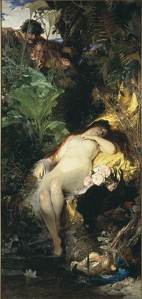 Julius Kronberg Nymph and Fauns